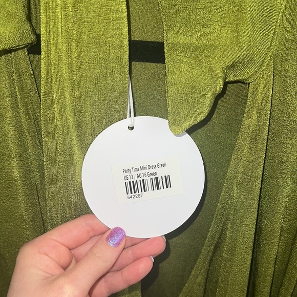 Princess Polly Party Time Mini Dress Green - Picture 11 of 12